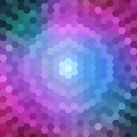 Abstract colorful background of hexagons. Vector illustrationのイラスト素材
