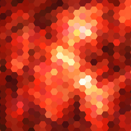 Abstract colorful background of hexagons. Vector illustration