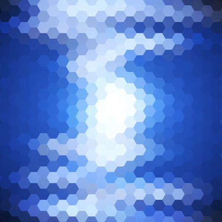 Abstract colorful background of hexagons. Vector illustrationのイラスト素材