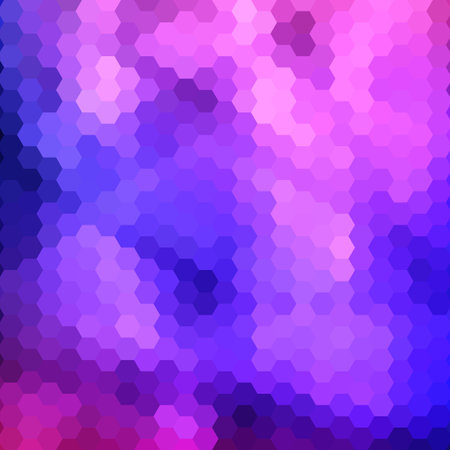 Abstract colorful background of hexagons. Vector illustration