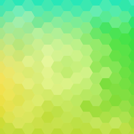 Abstract colorful background of hexagons. Vector illustration