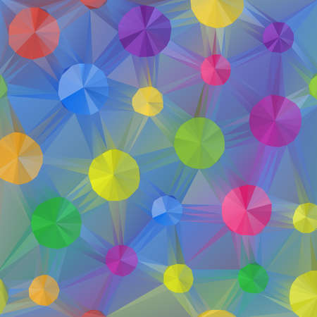 Abstract colorful background of triangles. Vector illustrationのイラスト素材