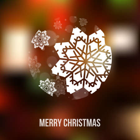 Christmas background with snowflakes. Vector illustrationのイラスト素材