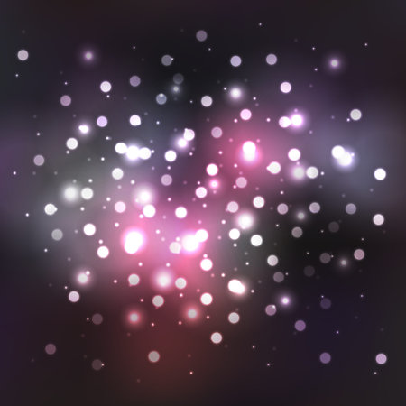 Blurred background with bokeh effect. Vector illustrationのイラスト素材
