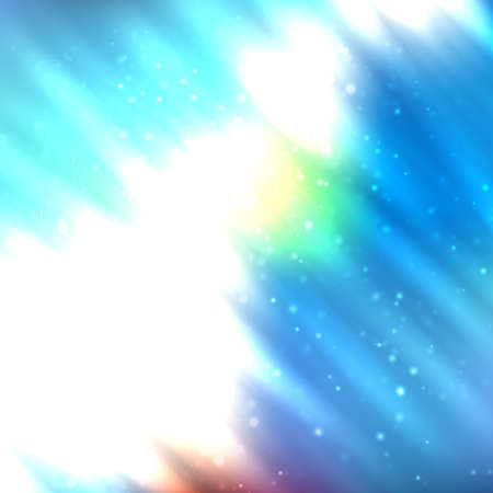 Bright shining fire lines with sparkles on blurred background. Vector illustration for your designのイラスト素材