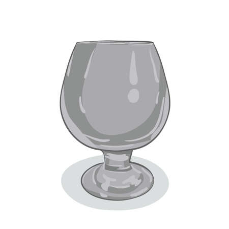 Vector color illustration of painted glassのイラスト素材