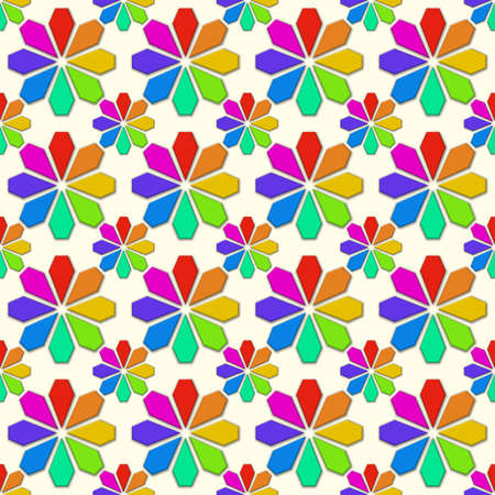 Abstract colored seamless geometric pattern. Vector illustration background for your business presentationsのイラスト素材