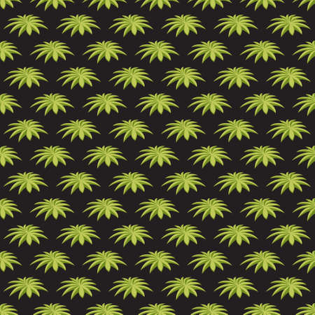Seamless colorful pattern. Vector background with bushesのイラスト素材