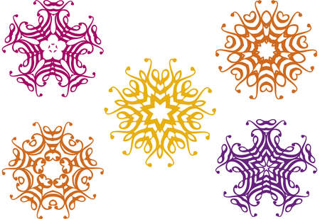 floral designsのイラスト素材