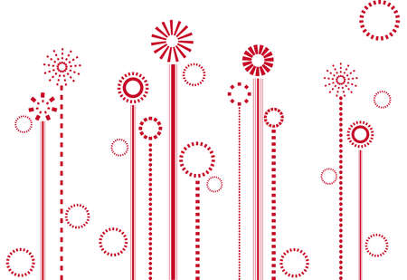 abstract floral design, vector backgroundのイラスト素材