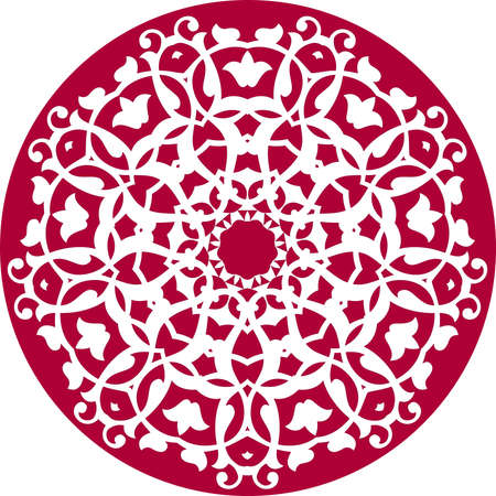 kaleidoscopic floral patternのイラスト素材