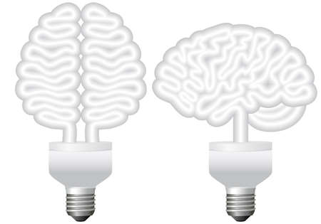 energy bulb brain, vector illustrationのイラスト素材