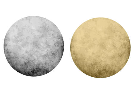 Textured dot backgrounds, set of vector design elementsのイラスト素材