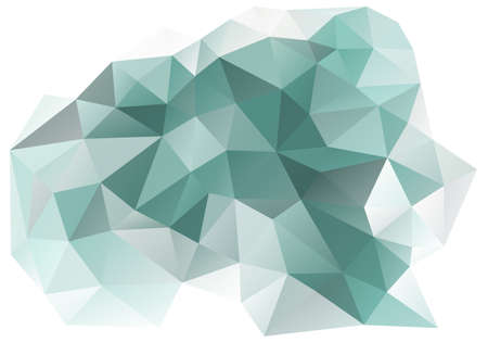 abstract teal and grey low poly background, vector design elementのイラスト素材
