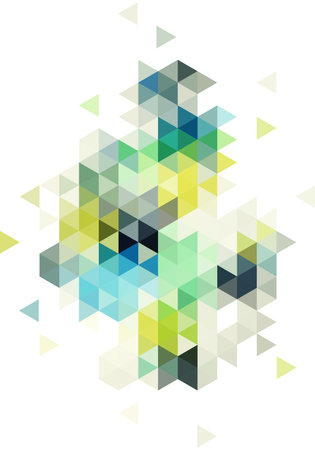 abstract low poly vector background, triangle pattern