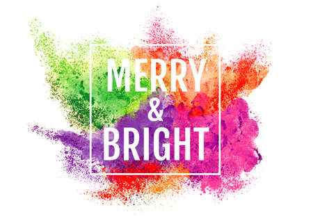 Abstract Christmas background with powder and particle explosion, vector over white backgroundのイラスト素材