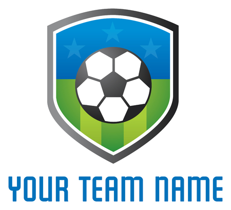 Football logo templateのイラスト素材