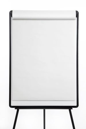 Flipchart on easel, closeupの写真素材