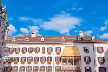 Famous goldenes dachl. Taken in Innsbruck, Austria on October 15 2016のeditorial素材