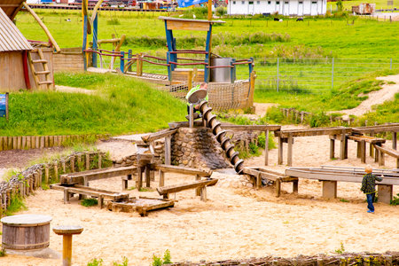 The children plaground at Multimar Wattforum which is the Information Centre of the National Park Schleswig-Holstein Wadden Sea. Taken in Schleswig-Holstein, Germany on July 17, 2016のeditorial素材