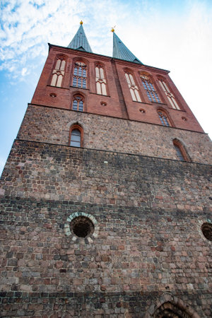 The St. Nikolai-Kirche, is the oldest church in Berlin, the capital of Germany. The church is located in the eastern part of central Berlin. Taken in Berlin, Germany on July 21, 2016のeditorial素材