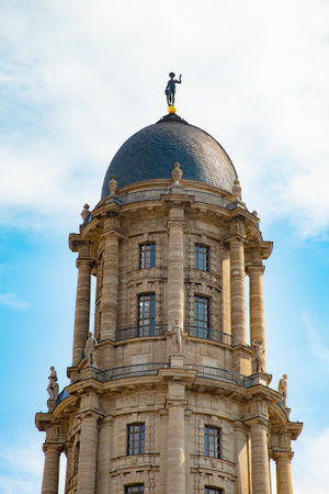 Tower of Altes Stadthaus or known as Old City Hall is a former administrative building in Berlin, currently used by the Senate. Taken in Berlin, Germany on July 21, 2016のeditorial素材