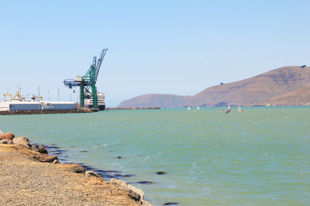 Sailing activity on weeked in Lyttelton Harbour in South Island, New Zealand on Nov 27, 2010のeditorial素材
