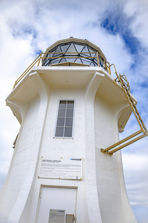 Cape Reinga Lighthouse, the northernmost point of the North Island of New Zealand. Taken on Dec 12, 2019のeditorial素材