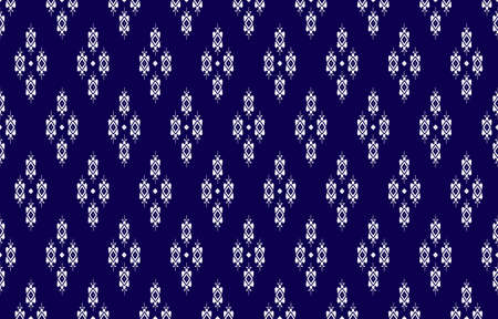Geometric ethnic oriental seamless pattern traditional Design for background,carpet,wallpaper.clothing,wrapping,Batik fabric,Vector illustration.embroidery style - Sadu, sadou, sadow or sadoのイラスト素材