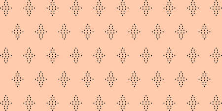 Geometric ethnic oriental seamless pattern traditional Design for background,carpet,wallpaper.clothing,wrapping,Batik fabric,Vector illustration.embroidery style - Sadu, sadou, sadow or sadoのイラスト素材