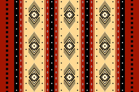 Geometric ethnic oriental seamless pattern traditional Design for...
