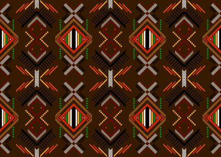 Geometric ethnic oriental seamless pattern traditional Design for...