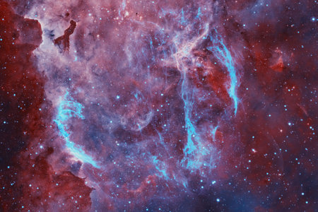 Universe scene with stars and galaxies in deep space showing the beauty of space exploration.の写真素材