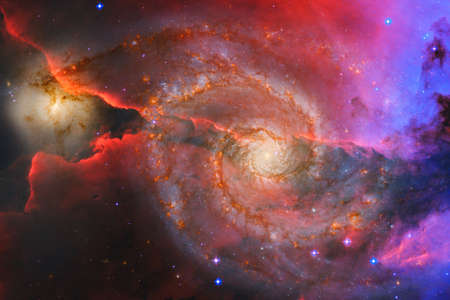 Cluster of stars in deep space. Milky way galaxy.の写真素材