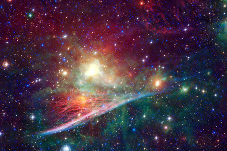 Outer space. Science fiction cosmos.