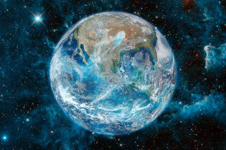 Earth. Solar system. Awesome print for wallpaper.の写真素材