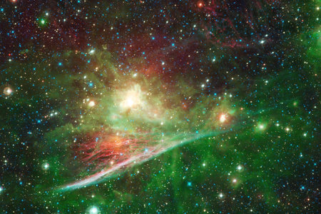 Beautiful galaxy somewhere in deep space. Cosmic wallpaper