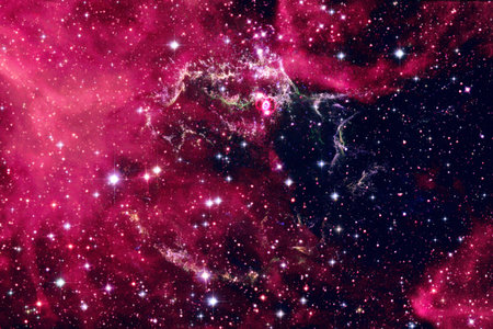 Beautiful galaxy.Starfield Outer space art.