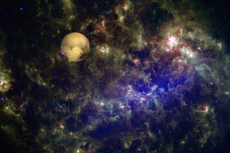 Awesome of endless cosmos. Science fiction wallpaper.