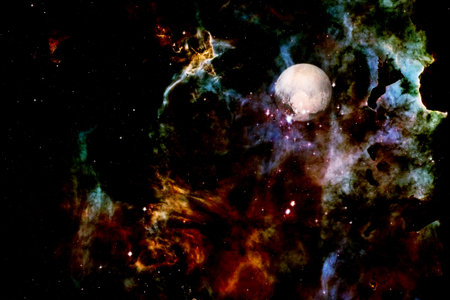 Beautiful galaxy somewhere in deep space. Cosmic wallpaper.