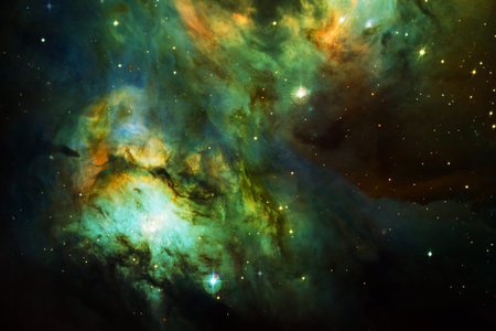 Outer space. Science fiction cosmos.