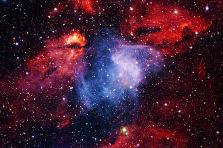 Outer space art. Starfield. Awesome nebulae.の写真素材