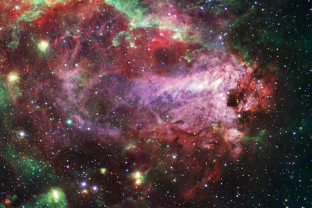 Deep space. Awesome science fiction render.