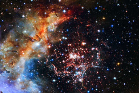 Endless universe with stars and galaxies in outer space. Cosmos art.の写真素材