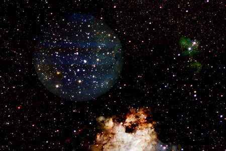 Beautiful galaxy somewhere in deep space. Cosmic wallpaper.