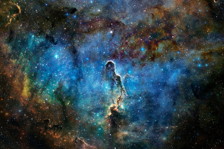 Deep space. Awesome science fiction render.