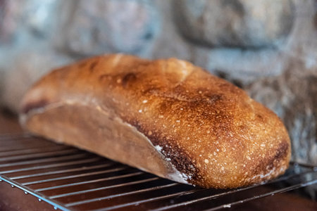 Raw loaves of bread