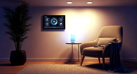 interior with chair. 3d illustration. Elements of this image furnished by NASAの素材