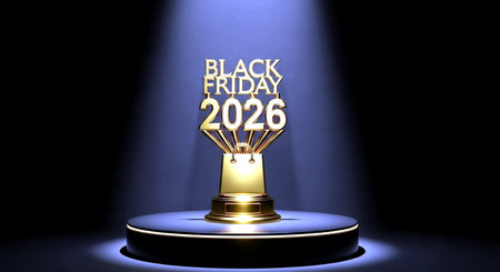 Black Friday Sale 20% off, 3D rendering isolated on black backgroundの素材