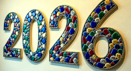 in  australia the concept of happy new year 2016 colorful backgroundの素材